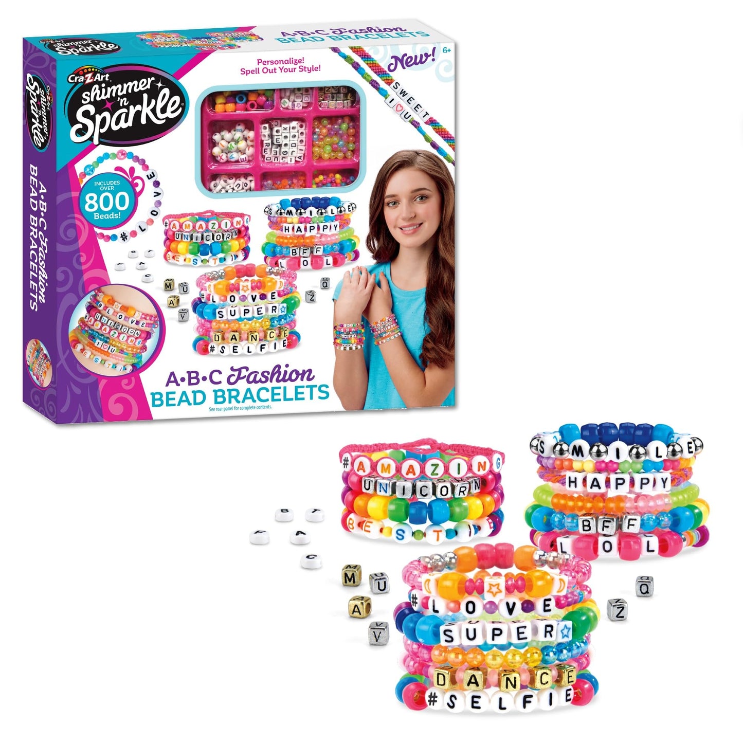 Cra-Z-Art Shimmer N Sparkle ABC Friendship Bracelets Kit by Cra-Z-Art