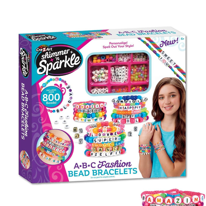 Cra-Z-Art Shimmer N Sparkle ABC Friendship Bracelets Kit