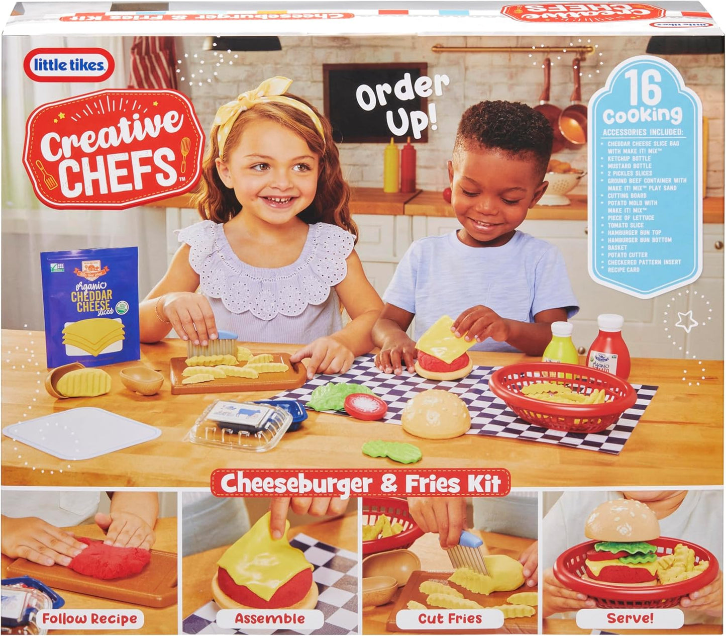 Little Tikes Creative Chefs  Cheeseburger and Fries Kit with