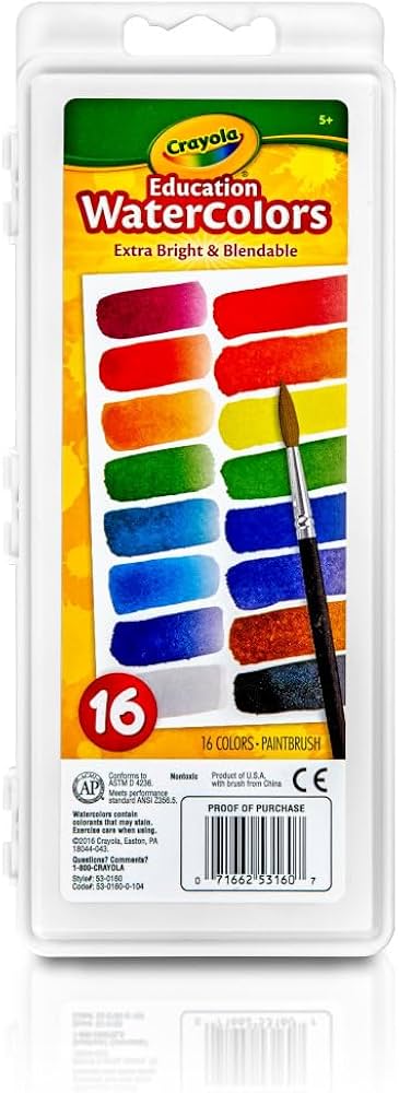 Crayola Assorted Paintbrushes, Set of 5 by Crayola