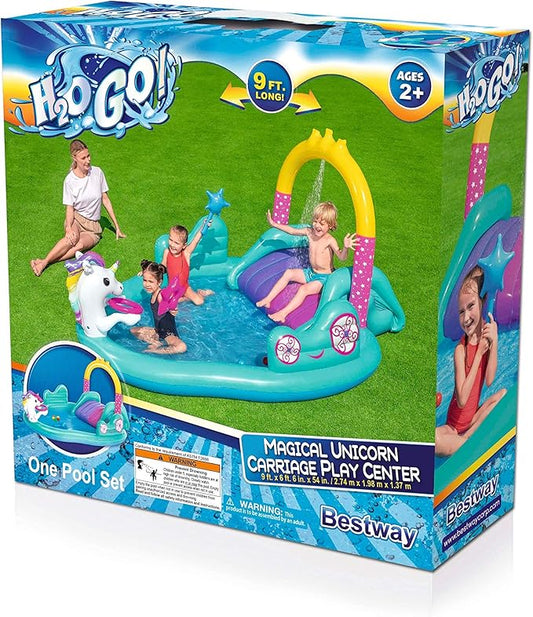 H2OGO! Bestway Magical Unicorn Pool Carriage Playset
