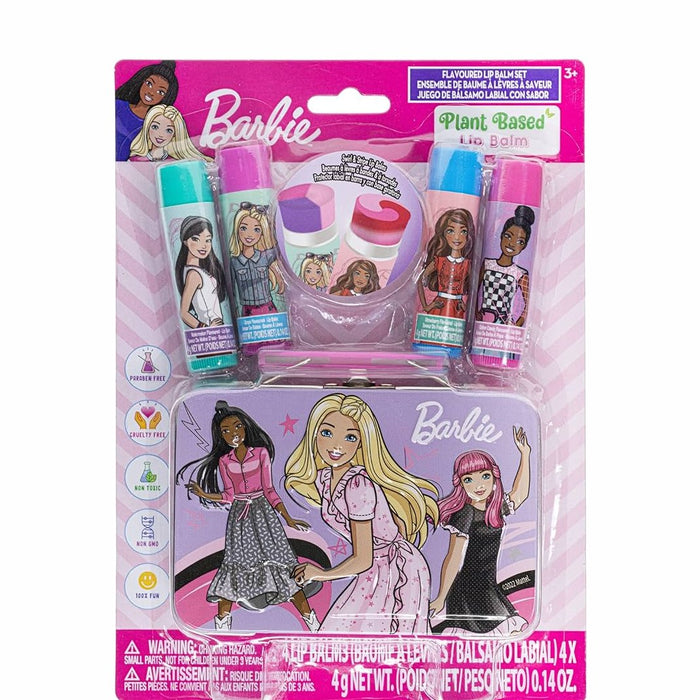 Townley Barbie Swirl Lip Balm with Shaped Tin