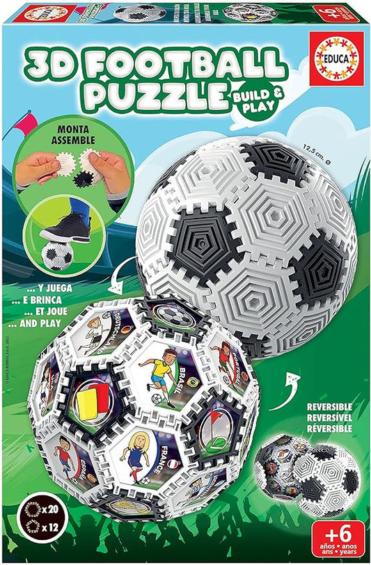 Educa - 3D Puzzle Ball with 32 Pieces and with which You can Play