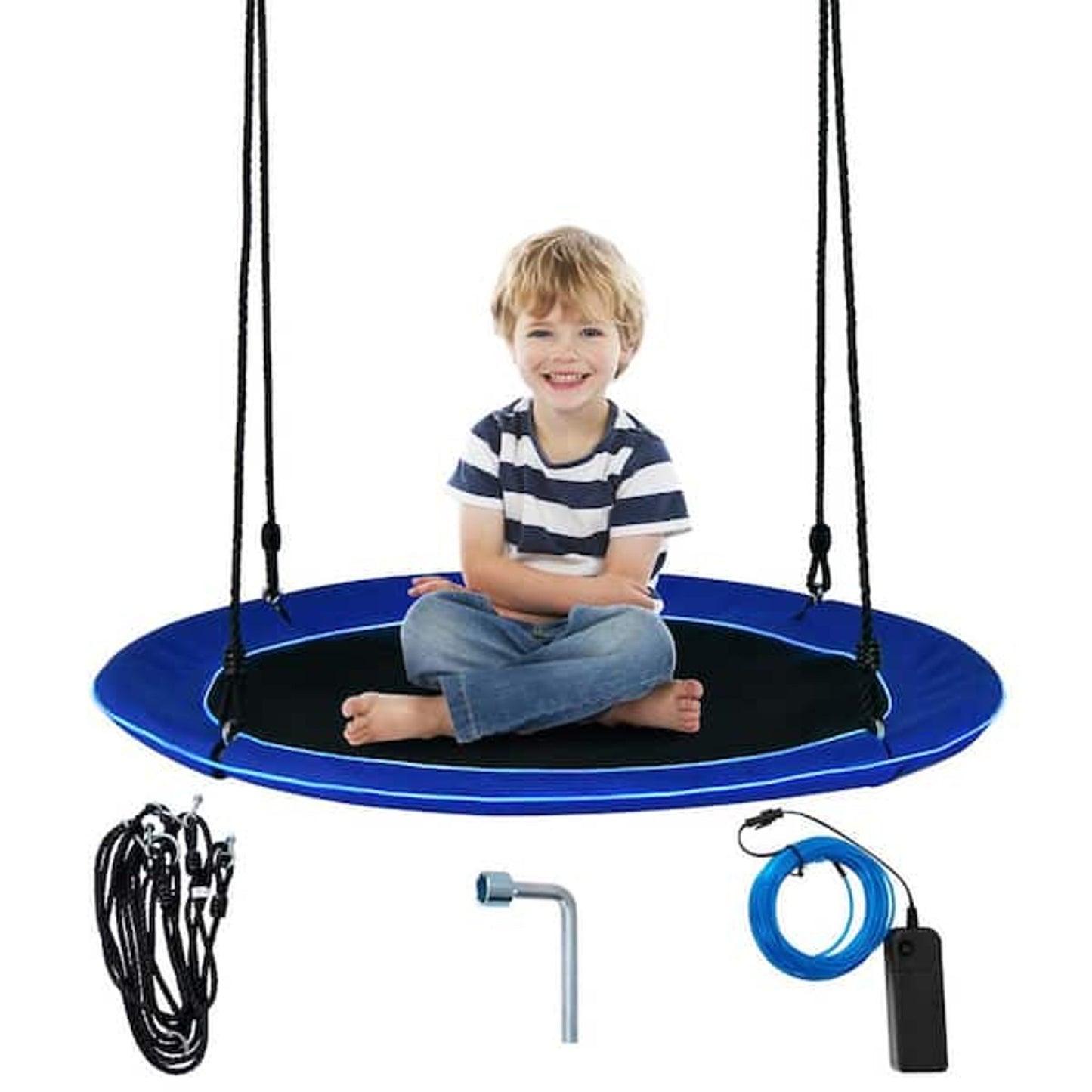Intex Double Garden Swing with Trapeze and Seesaw by Intex