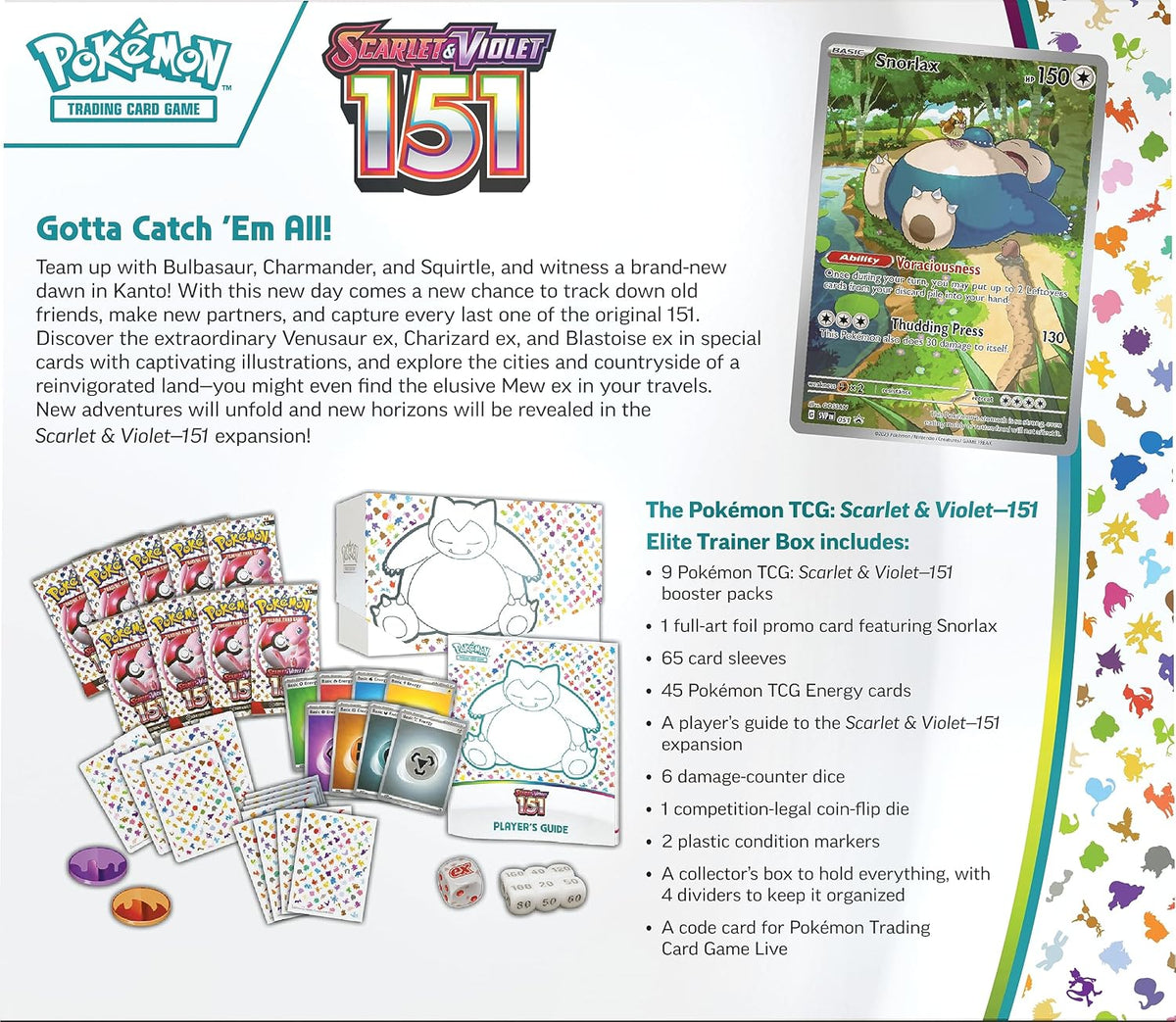 Pokemon TCG Scarlet & Violet 3.5 Pokemon 151 Elite Trainer by The Pokémon Company