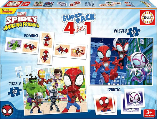Educa - Spidey and his Super Friends Superpack 4-in-1