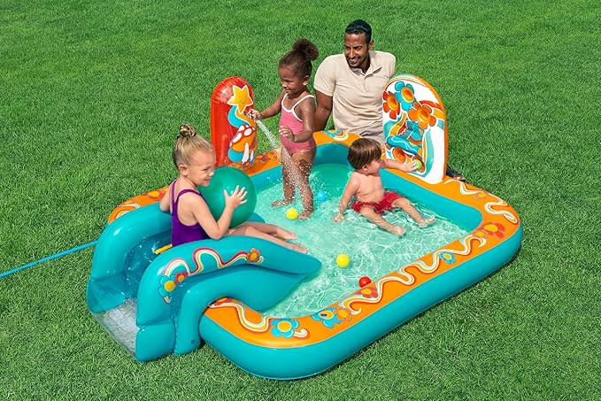 Bestway 6'4" x 60" x 29"/1.93m x 1.52m x 74cm Retro Groove Play Center