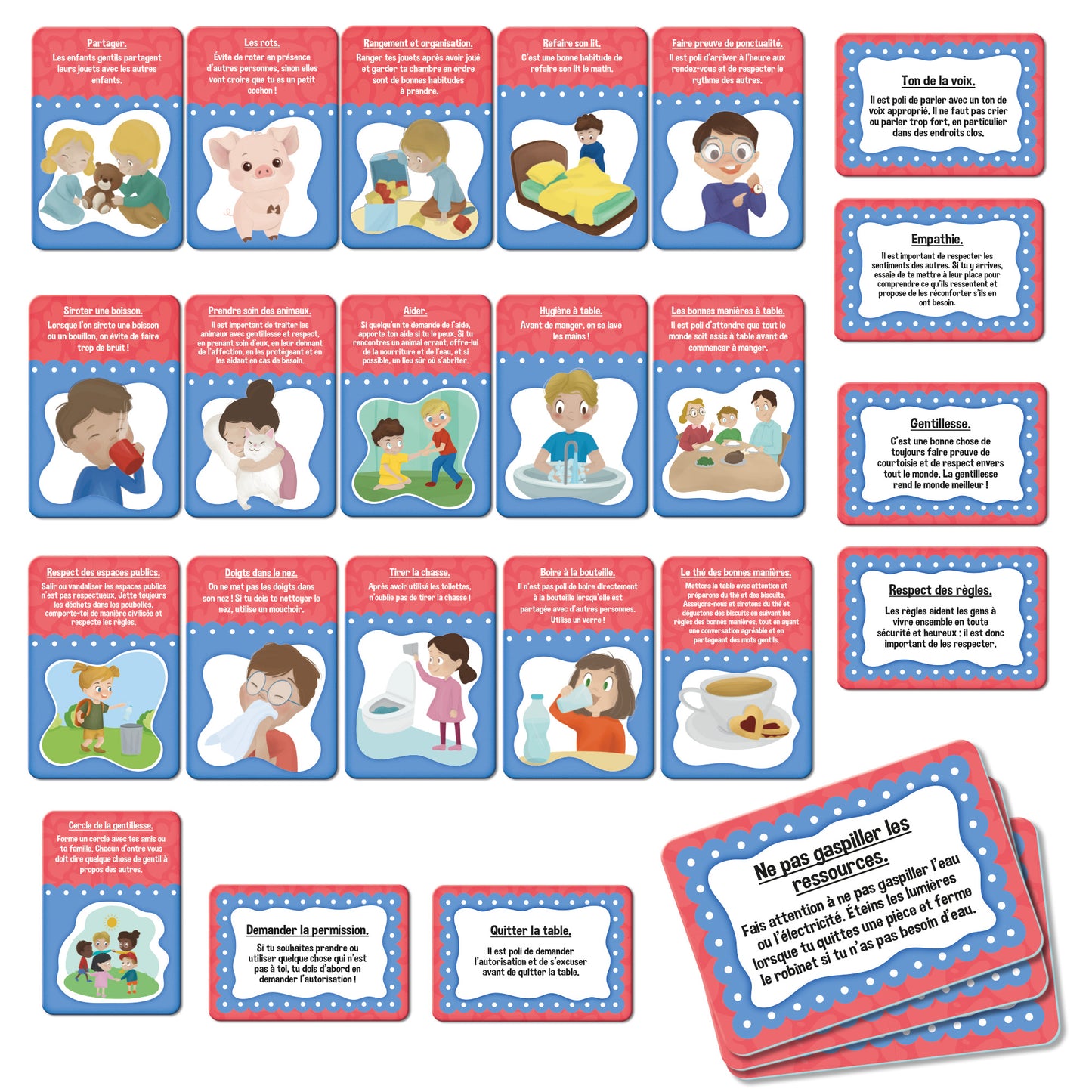 Life Skillsles Cartes Des Bonnes Maniers