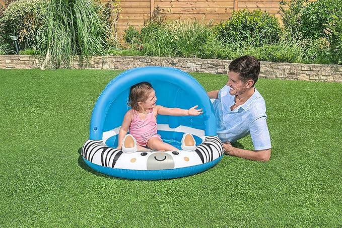 Bestway Shaded Baby Pool  Safari Fun