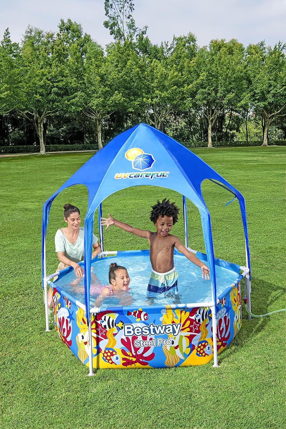 Bestway Steel Pro Above Ground Pool with Sun Shade