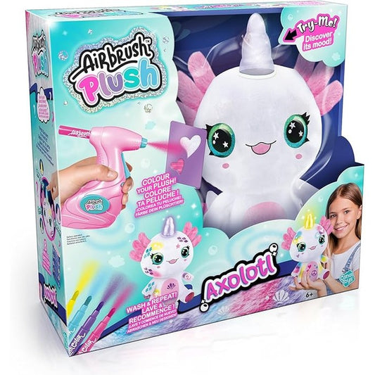 AIRBRUSH PLUSH AXOLOTL by Canal Toys