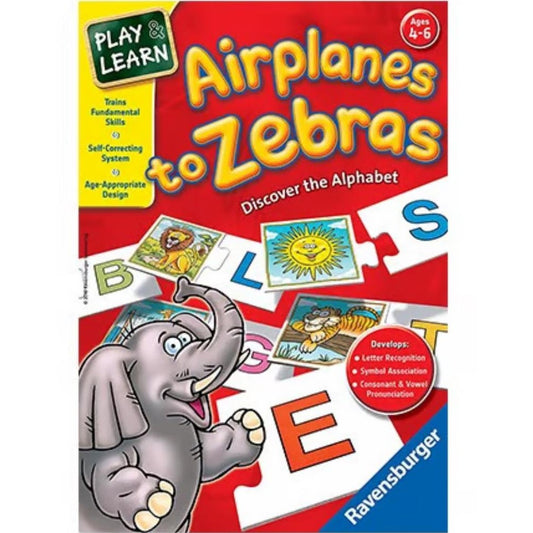 AIRPLANES TO ZEBRAS , DISCOVER THE ALPHABET by Ravensburger