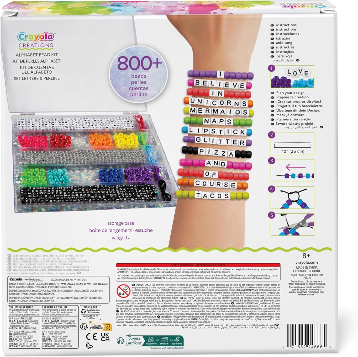 ALPHABET BEAD KIT by Crayola