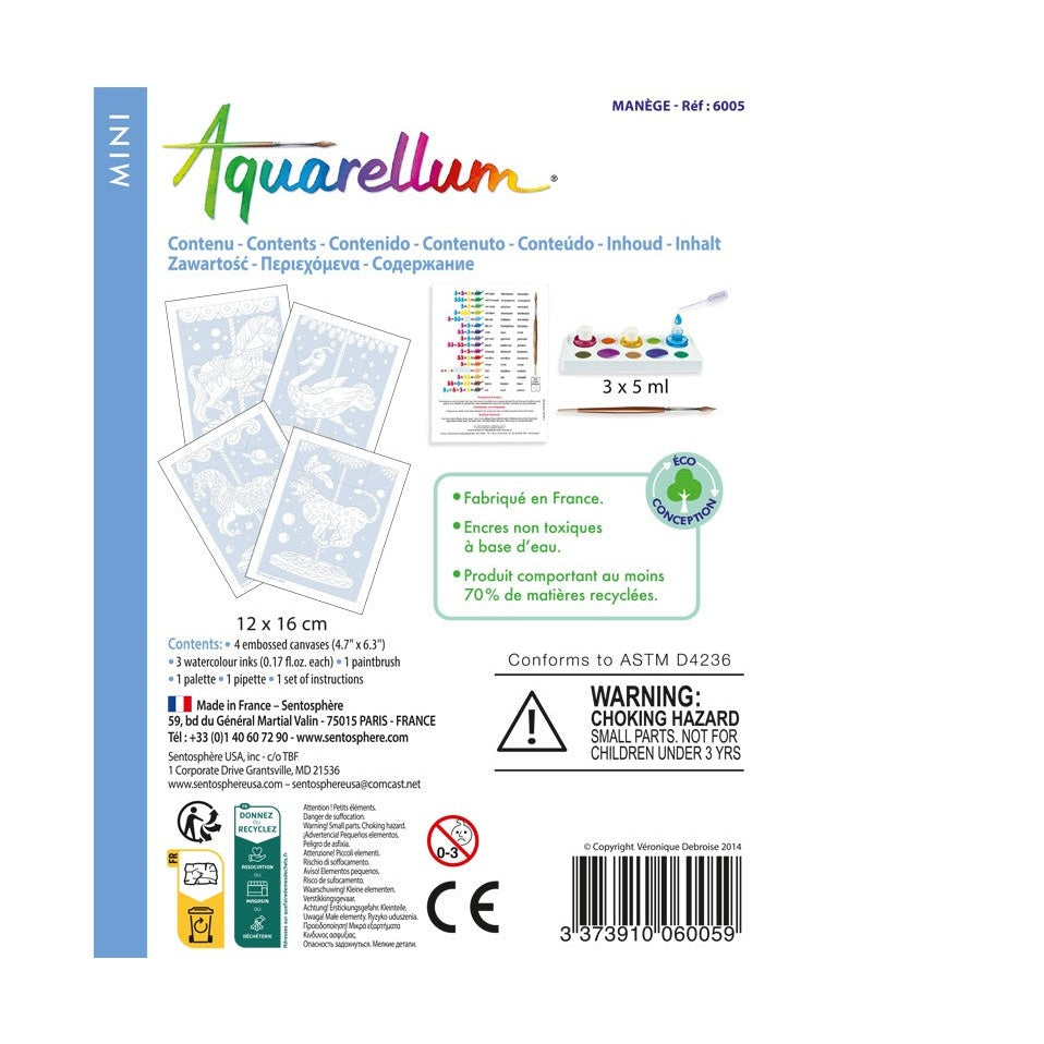 Aquarellum Mini Chevaux Manège by Sentosphere