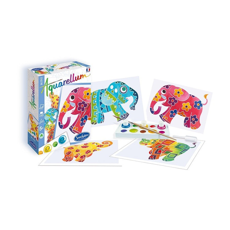 Aquarellum Mini Eléphants by Sentosphere