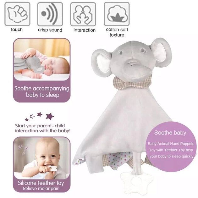 Asst Funmuch- Baby Towel Animal, Comforter, Teether by Funmunch