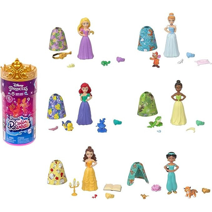 BARBIE DISNEY PRINCESS ROYAL COLOR REVEAL by Mattel
