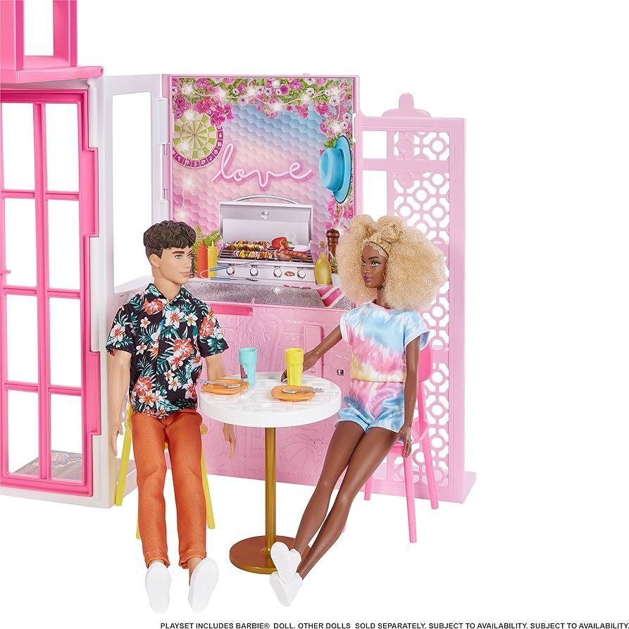 BARBIE DOLLHOUSE FOLDABLE PLAYSET by Mattel