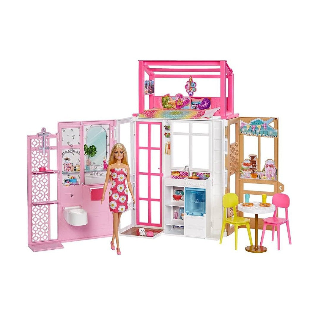 BARBIE DOLLHOUSE FOLDABLE PLAYSET by Mattel