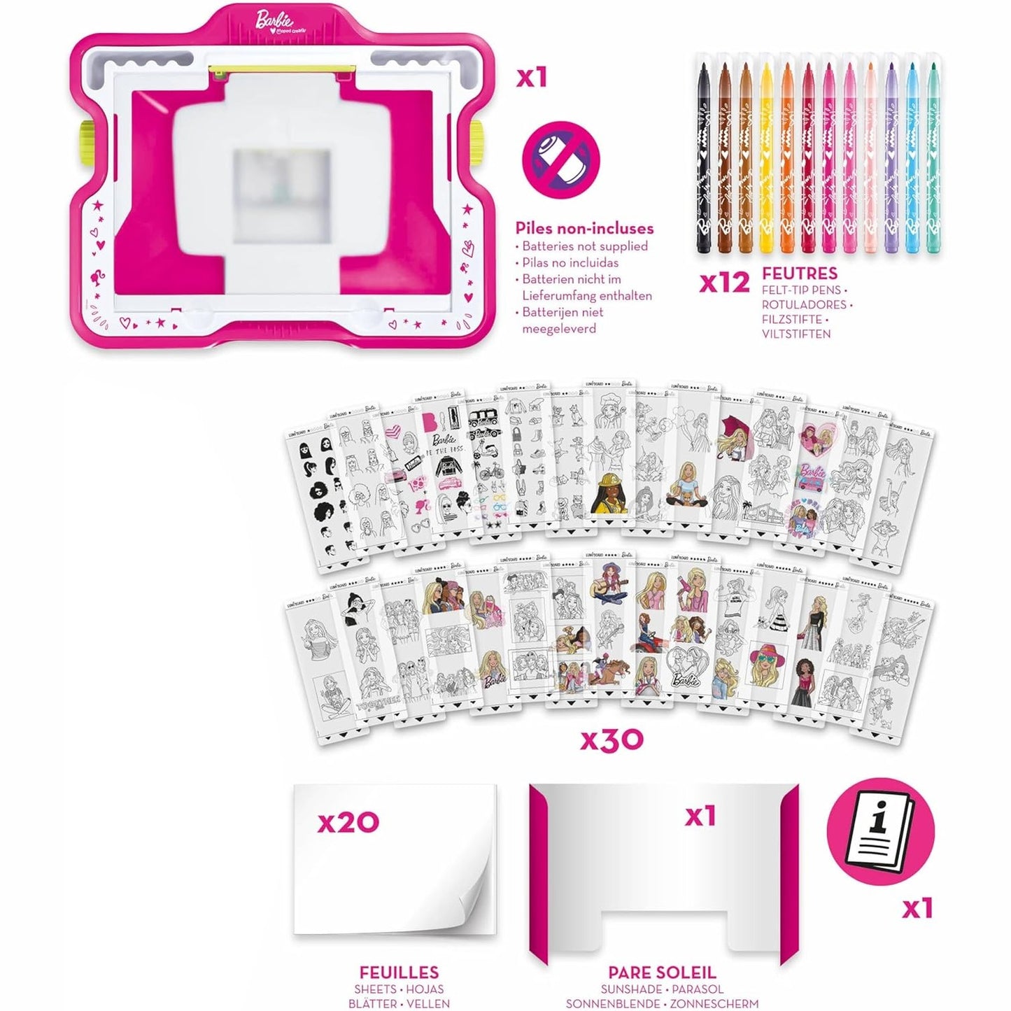 BARBIE LUMI BOARD by Maped Creativ