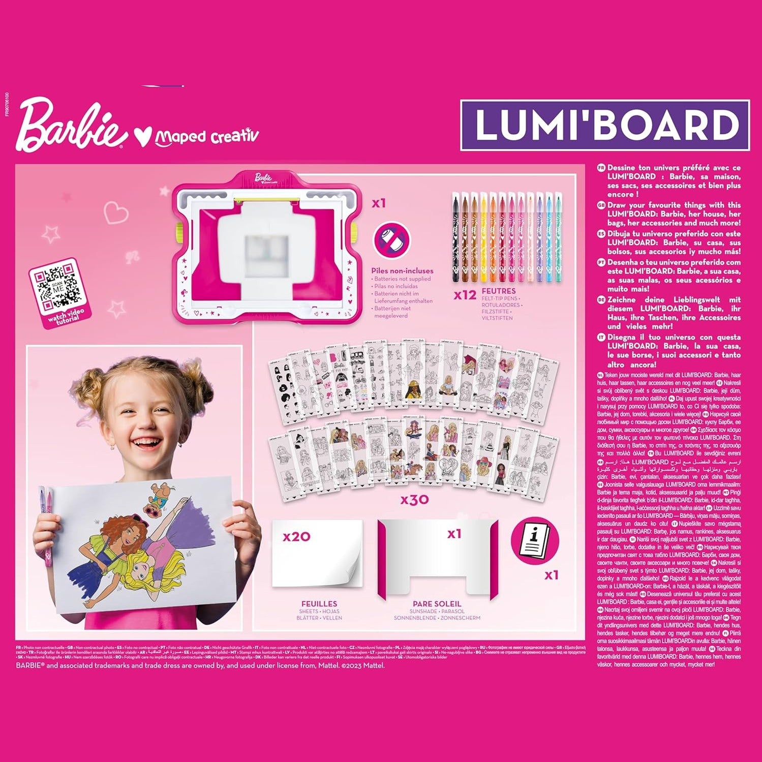 BARBIE LUMI BOARD by Maped Creativ