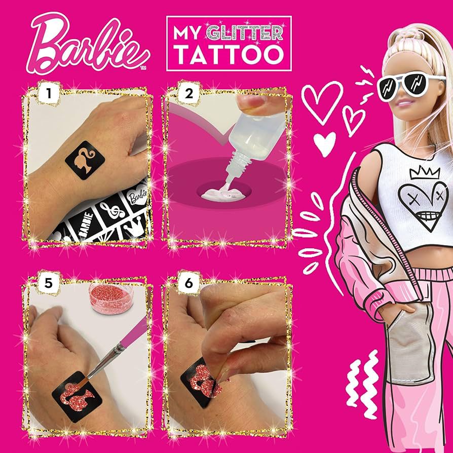BARBIE MY GLITTER TATTOO by Lisciani