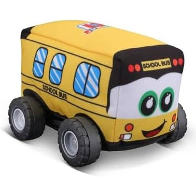 BB Junior My 1st Soft Car School Bus Toy, Yellow by Burago