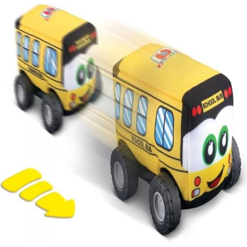 BB Junior My 1st Soft Car School Bus Toy, Yellow by Burago