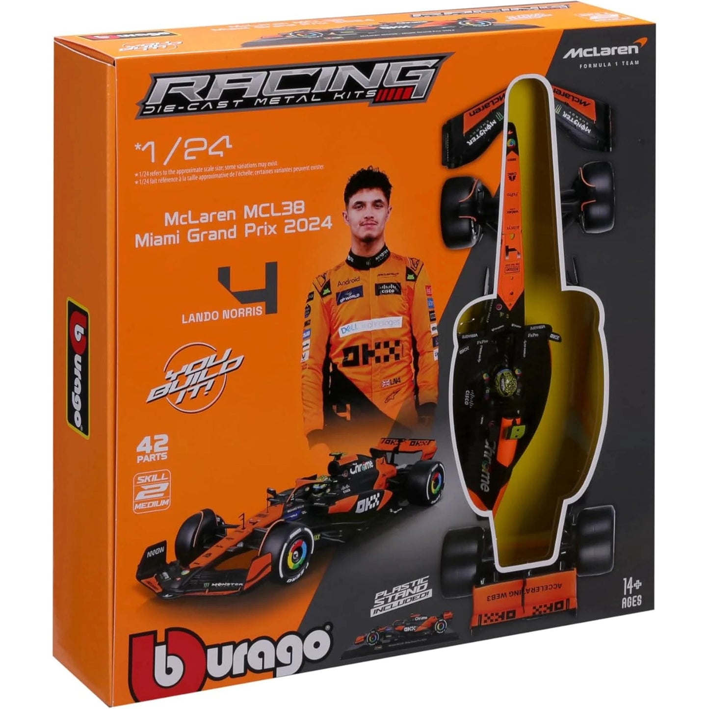 BURAGO MODEL KIT MCLAREN MCL38 Norris F1 by BURAGO