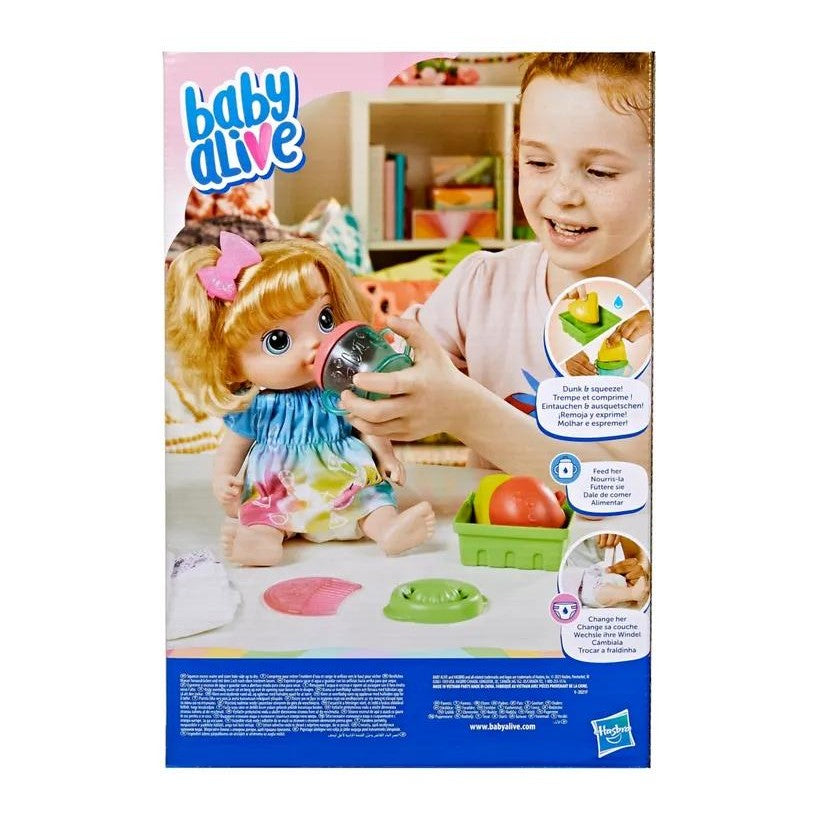 Baby Alive Fruity Sips Doll, Apple, Blonde Hair by Hasbro