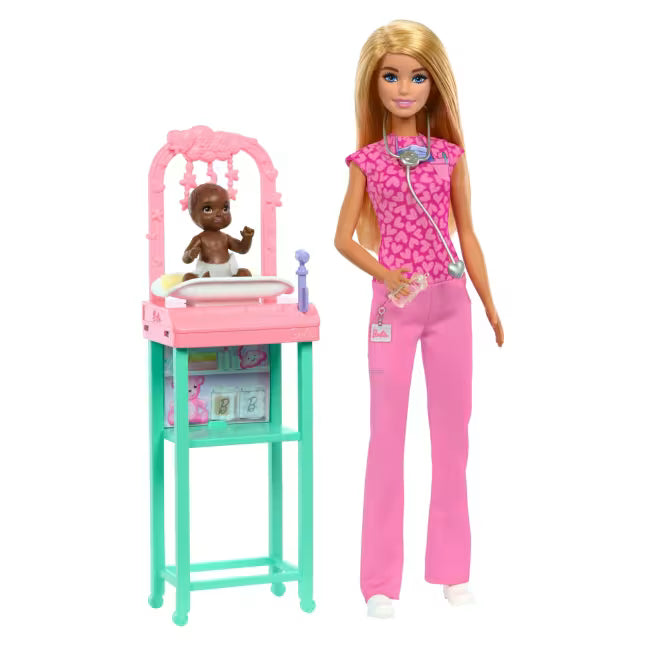 Barbie Baby Doctor Doll With Blonde Fashion Doll by Mattel