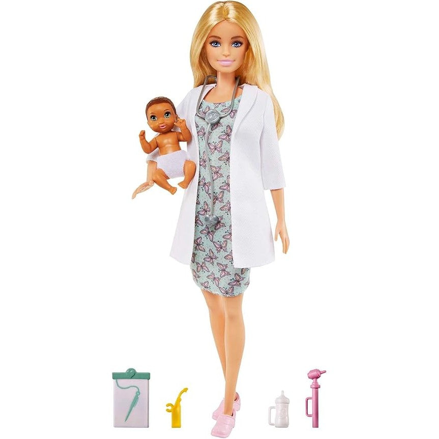 Barbie Baby Doctor Playset with Blonde Barbie Doll by Mattel