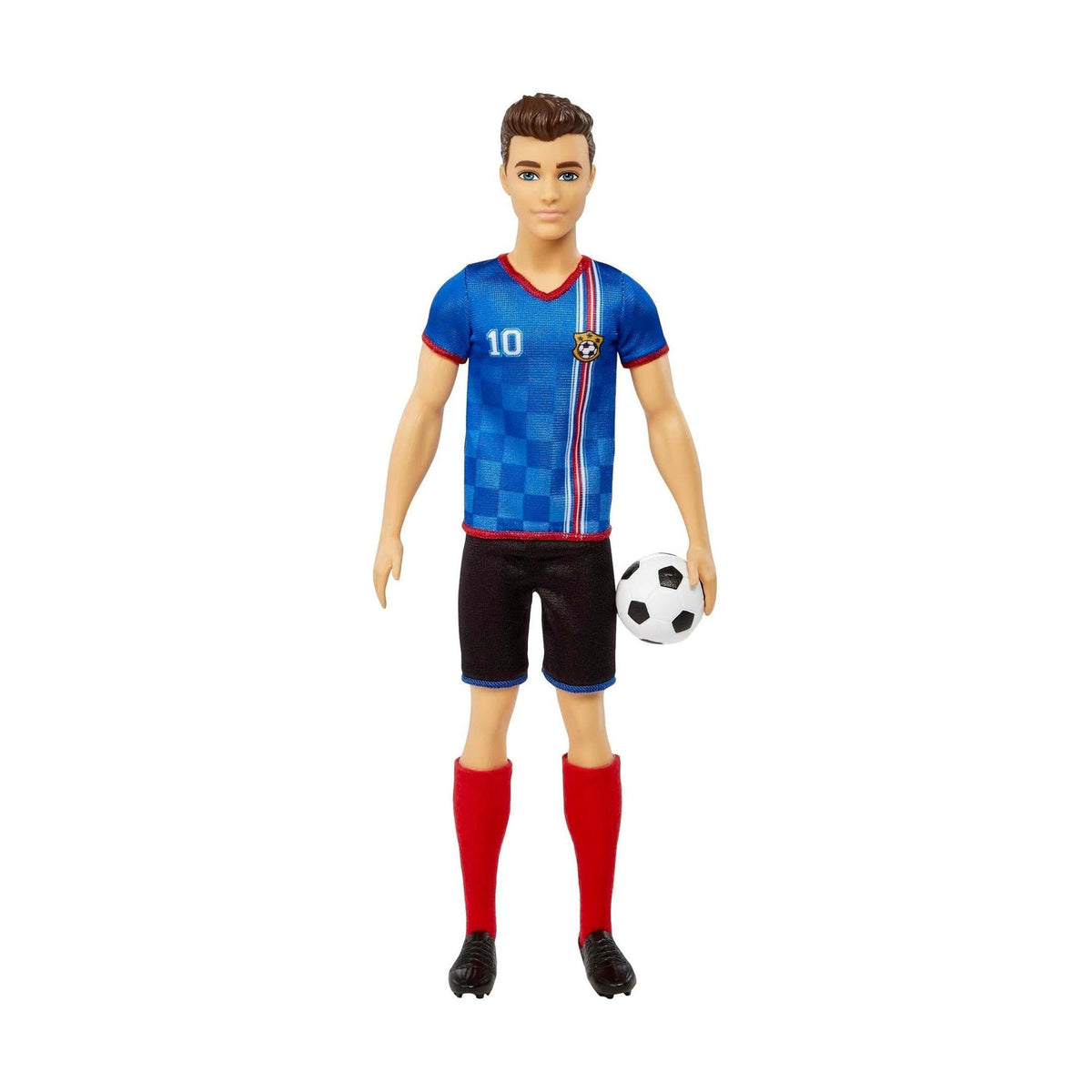 Barbie Careers Ken Fashion Doll & Accessory, Soccer Player with Cropped Hair by Mattel