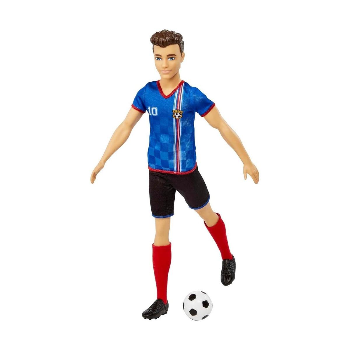 Barbie Careers Ken Fashion Doll & Accessory, Soccer Player with Cropped Hair by Mattel