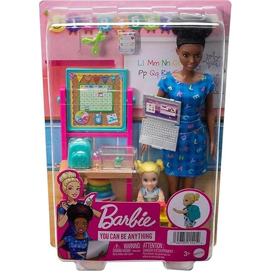 Barbie Careers Playset, Teacher Set with Blonde Fashion Doll by Mattel