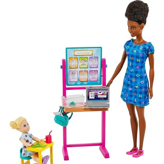 Barbie Careers Playset, Teacher Set with Blonde Fashion Doll by Mattel