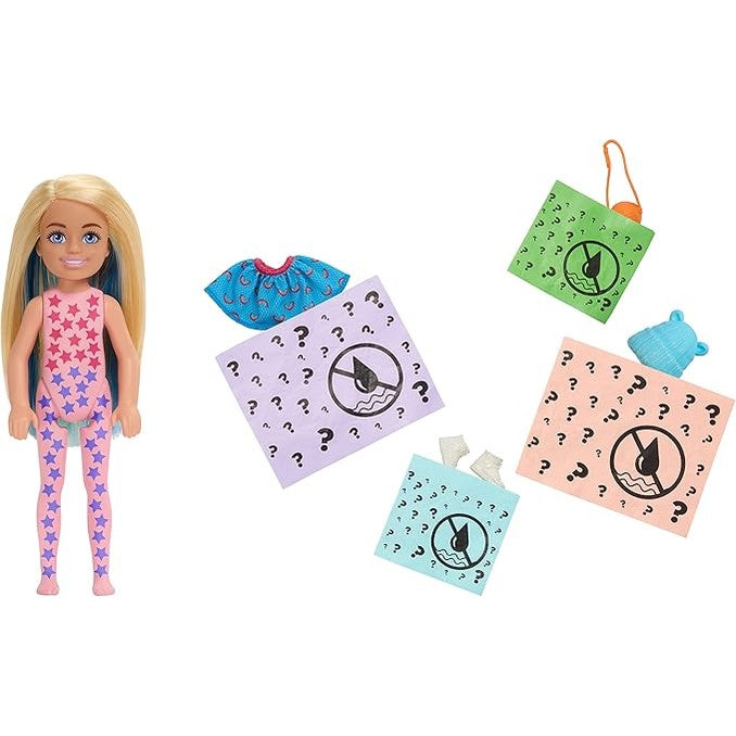 Barbie Chelsea Color Reveal Small Doll & Accessories by Mattel
