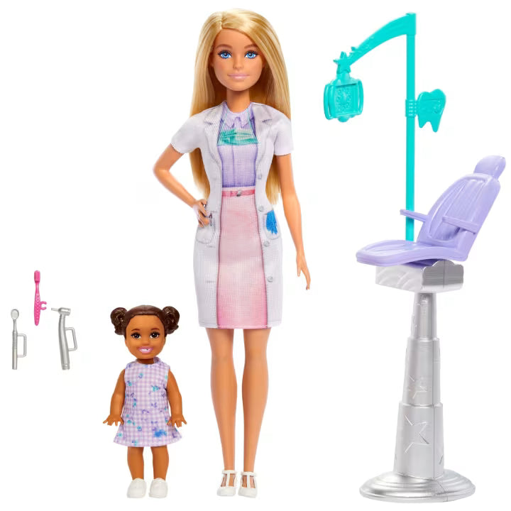 Barbie Dentist Doll With Blonde Fashion Doll by Mattel