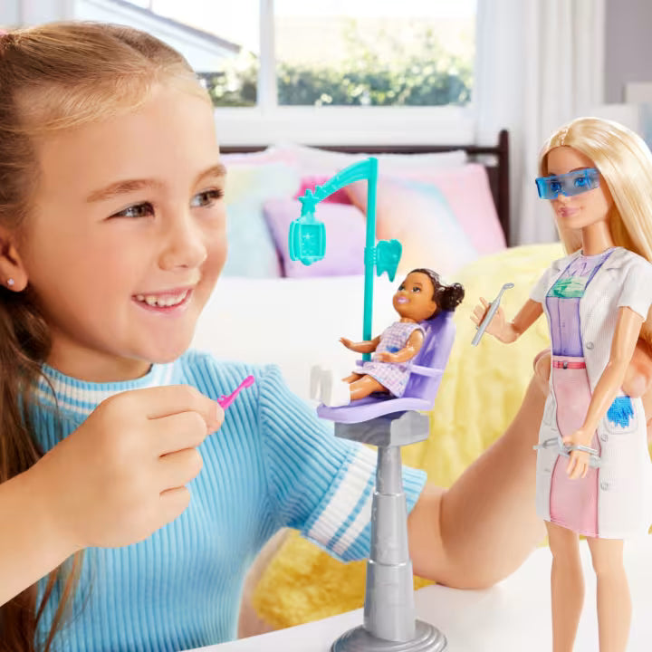Barbie Dentist Doll With Blonde Fashion Doll by Mattel