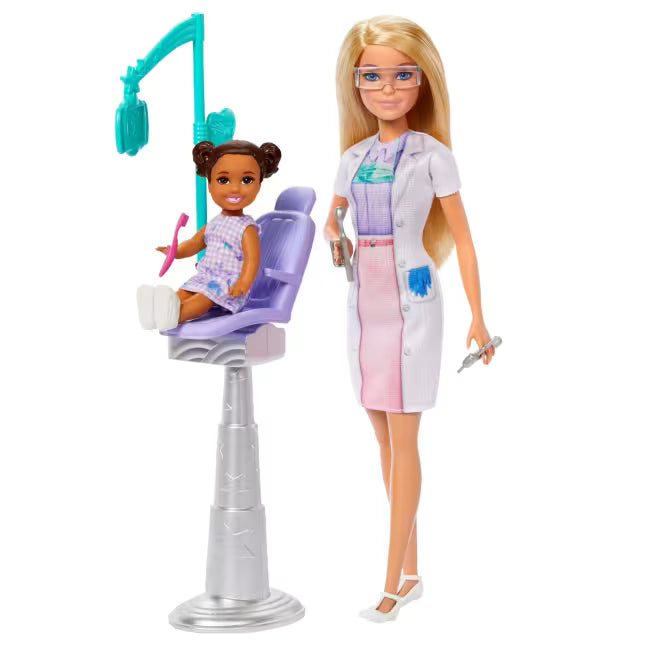 Barbie Dentist Doll With Blonde Fashion Doll by Mattel