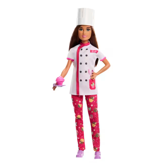 Barbie Doll & Accessories, Career Pastry Chef Doll by Mattel