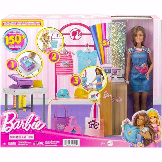 Barbie Doll & Accessories, Make & Sell Boutique Playset by Mattel