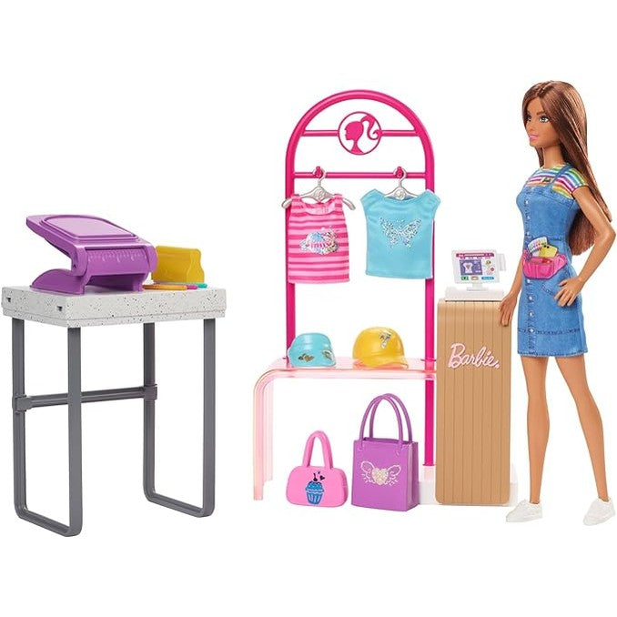Barbie Doll & Accessories, Make & Sell Boutique Playset by Mattel