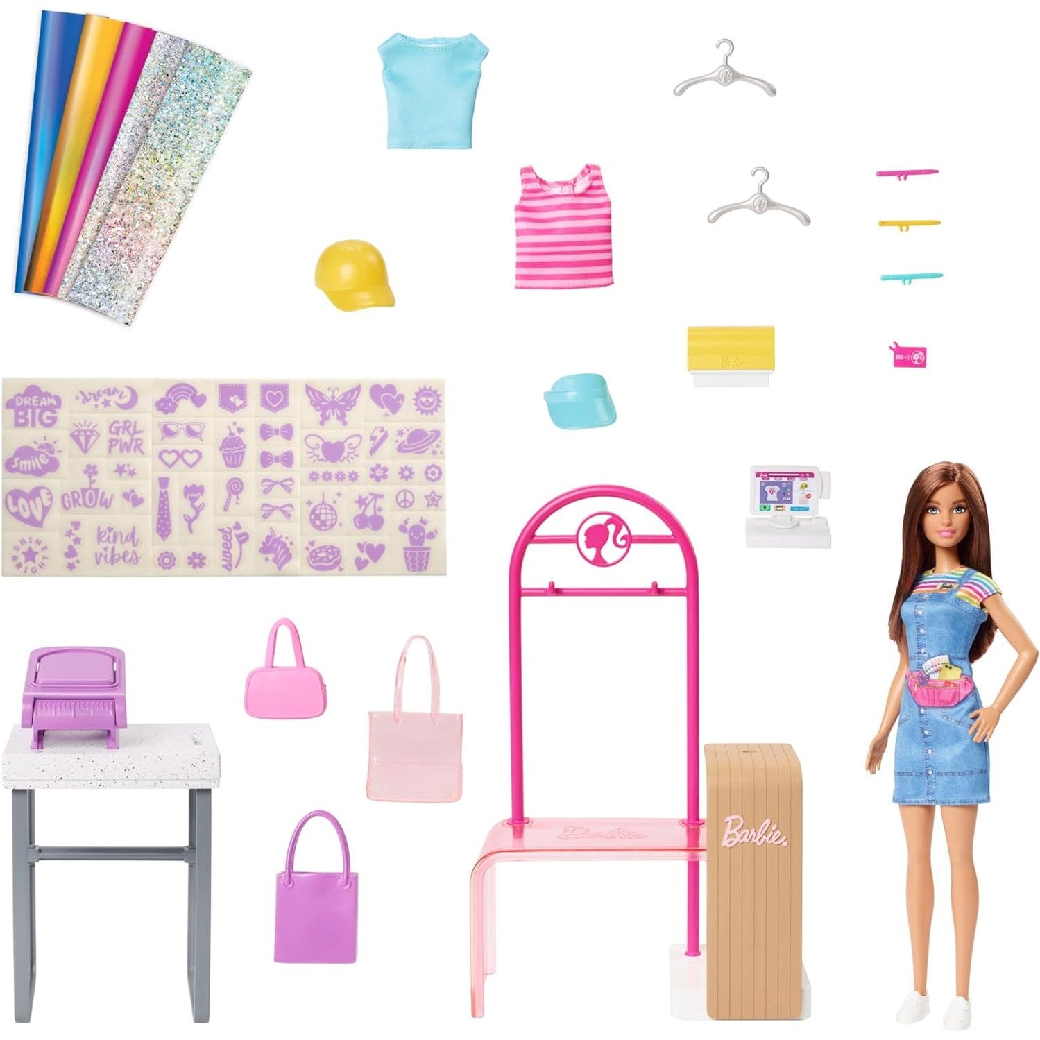 Barbie Doll & Accessories, Make & Sell Boutique Playset by Mattel