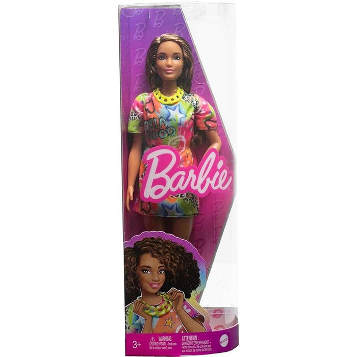 Barbie Fashionistas Doll , Athletic Body with Curly Brunette Hair
