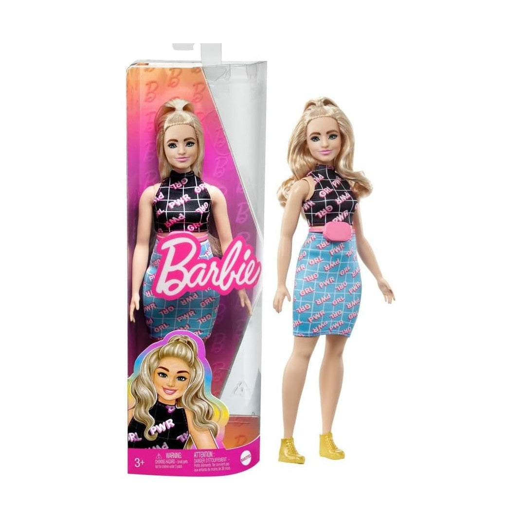 Barbie Fashionistas Doll, Curvy with Blonde Hair by Mattel