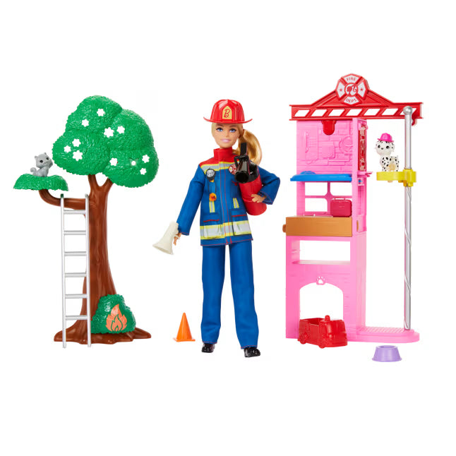Barbie Firefighter Playset by Mattel