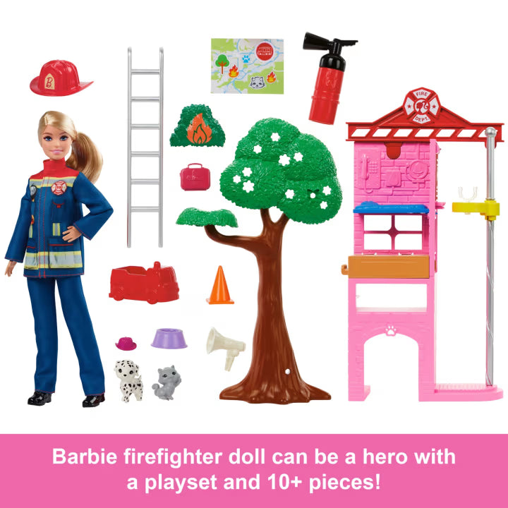 Barbie Firefighter Playset by Mattel