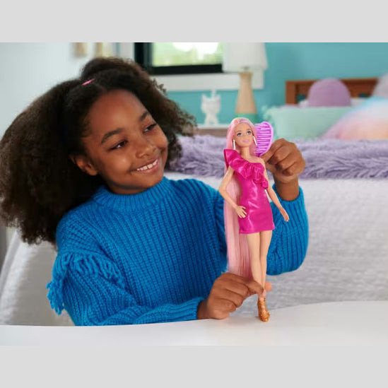 Barbie Fun & Fancy Hair Doll With Extra-Long Colorful Blonde Hair by Mattel