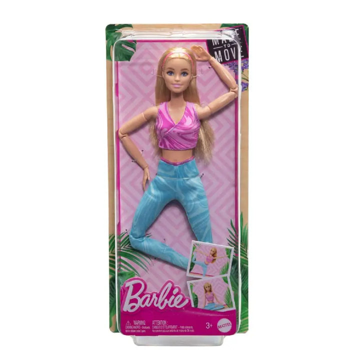 Barbie Made To Move Fashion Doll – Blonde